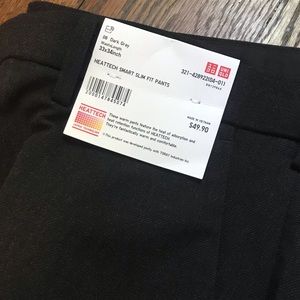 UNIQLO Heattech Smart Slim Fit Men’s Pant - Black